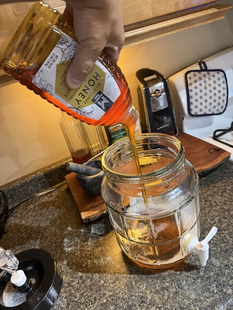 Add Honey to the Fermenter