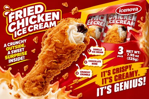 Fried Chicken Ice Cream Review: The Viral Sensation That Had My Kids Begging
