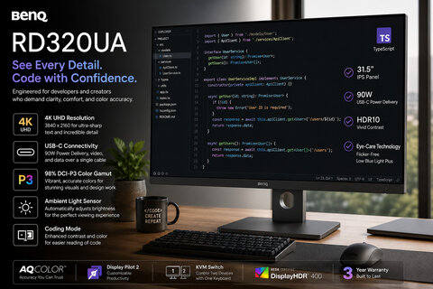BenQ RD320UA Monitor Review: A Developer's Daily Driver