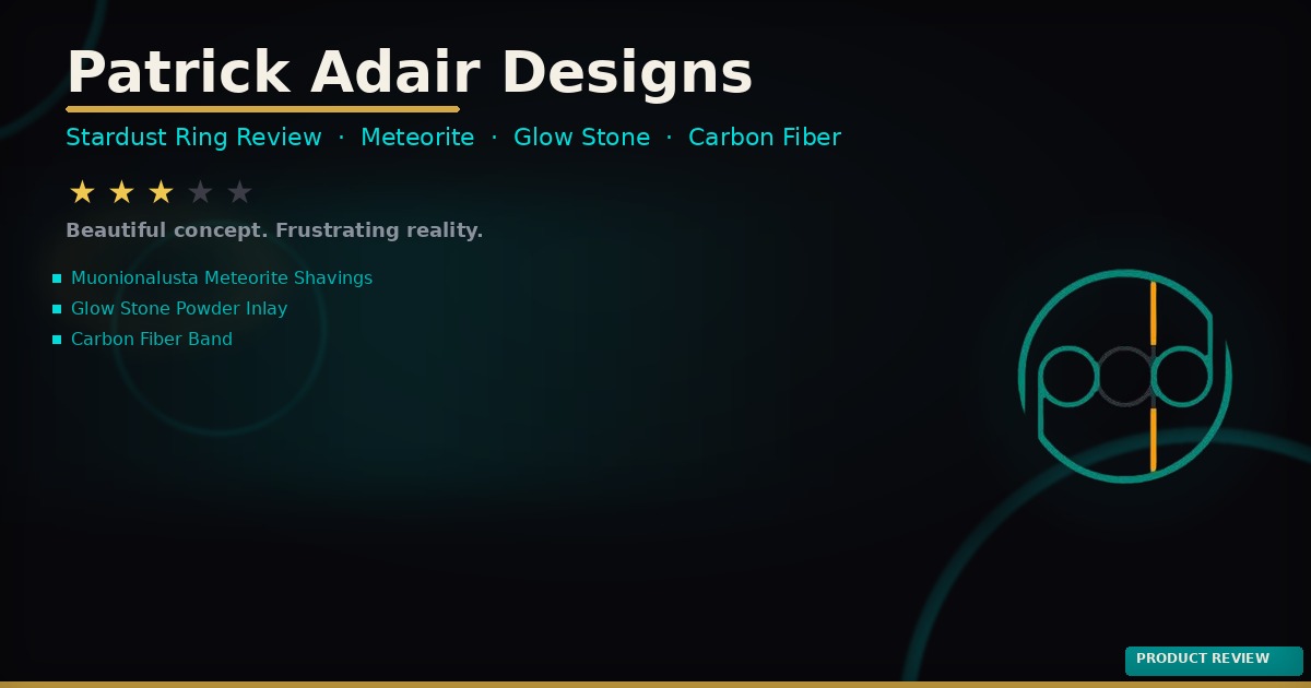 Patrick Adair Designs Stardust Ring Review: Beautiful Design, Bumpy Road, Happy Ending