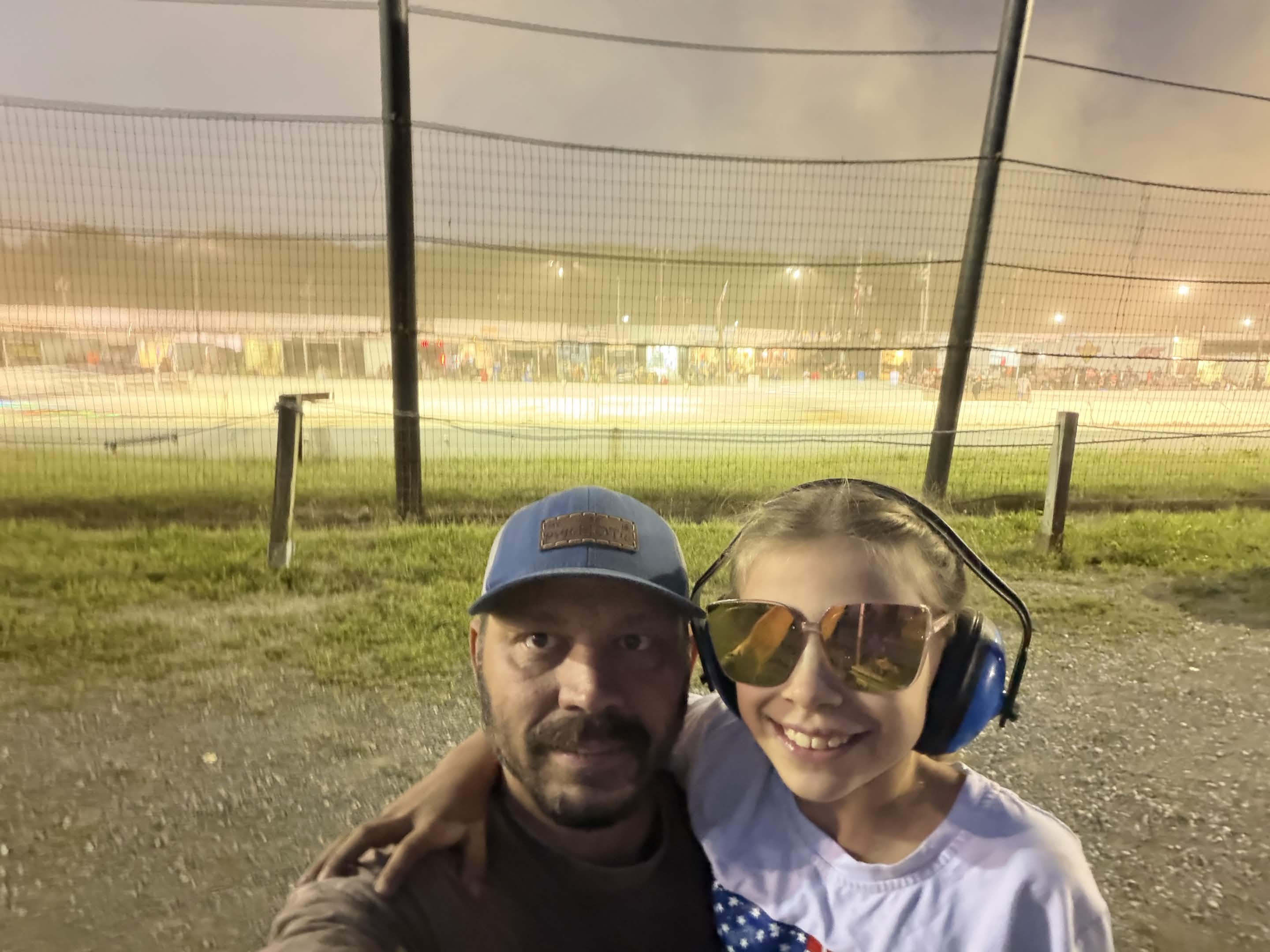 Race action at Lebanon Valley Speedway under the night lights